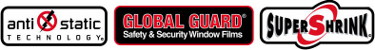 Antistatic technology, Global Guard safety & security window films, Supershrink